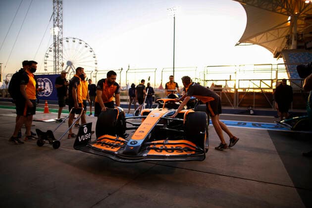 McLaren MCL36, F1 Grand Prix of Bahrain at Bahrain International Circuit on March 17, 2022 in Sakhir, Bahrain Photo by HOCH ZWEI Sakhir Bahrain