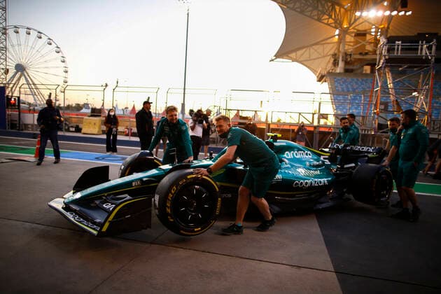 Aston Martin AMR22, F1 Grand Prix of Bahrain at Bahrain International Circuit on March 17, 2022 in Sakhir, Bahrain Photo by HOCH ZWEI Sakhir Bahrain