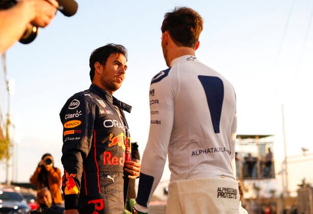11 Sergio Perez MEX, Oracle Red Bull Racing , 10 Pierre Gasly FRA, Scuderia AlphaTauri , F1 Grand Prix of Bahrain at Bahrain International Circuit on March 17, 2022 in Sakhir, Bahrain Photo by HOCH ZWEI Sakhir Bahrain