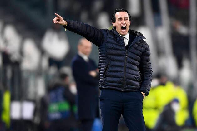 Juventus FC v Villarreal CF - UEFA Champions League Unai Emery, head coach of Villarreal CF, gestures during the UEFA Champions League round of sixteen second leg football match between Juventus FC and Villarreal CF. Turin Italy Copyright: xNicolòxCampox