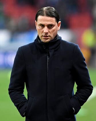 17 03 2022, Leverkusen, Germany, BayArena, Bayer 04 Leverkusen vs Atalanta Bergamo UEFA Europa League Round of 16, coach Gerardo Seoane Bayer 04 Leverkusen looks photo Ralf Treese Leverkusen BayArena North Rhine Westphalia Germany  521_LEVATA20220317_002 Treese-521