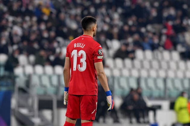 March 16, 2022, Turin, Italy: Geronimo Rulli of Villarreal CF in action during the UEFA Champions League 2021 22 Round of Sixteen Second Leg match between Juventus FC and Villarreal CF at Allianz Stadium on March 16, 2022 in Turin, Italy photo ReporterTorino. UEFA Champions League football match - Juventus FC vs Villareal FC, Turin, Italy  - ZUMAl164 20220316_zsa_l164_542 Copyright: xReporterxTorinox