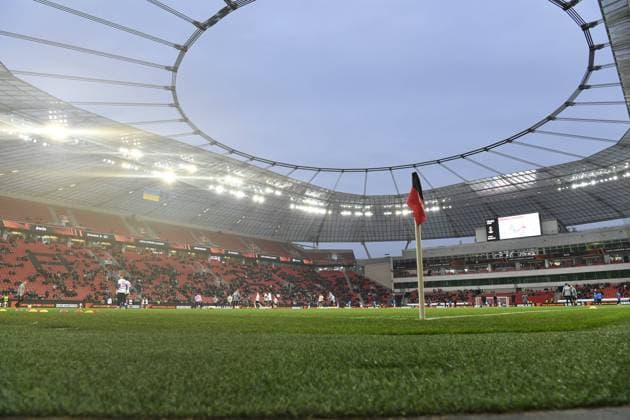 Leverkusen, Germany - 17 March 2022: The match of UEFA Europa League Bayer Leverkusen vs Atalanta Bergamo Copyright: xVITALIIxKLIUIEVx