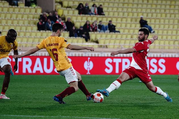 Kevin Volland (AS Monaco) FOOTBALL : AS Monaco vs Braga - 8 eme de finale retour Europa League - Monaco - 17 03 2022 NorbertScanella Panoramic 
