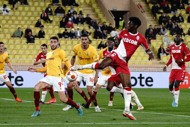 Aurelien Tchouameni (AS Monaco) FOOTBALL : AS Monaco vs Braga - 8 eme de finale retour Europa League - Monaco - 17 03 2022 NorbertScanella Panoramic 