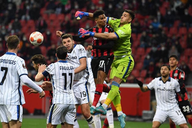 Leverkusen, Germany - 17 March 2022: The match of UEFA Europa League Bayer Leverkusen vs Atalanta Bergamo Copyright: xVITALIIxKLIUIEVx