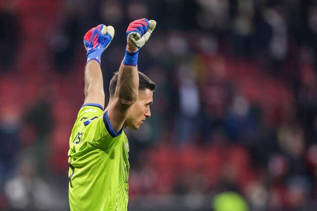 17 03 2022, Football, 2021 2022 season, UEFA Europa League, Round of 16, Second leg, Round 2 2, Bayer Leverkusen Atalanta Bergamo, Juan Musso Atalanta Bergamo , Photo Dennis Ewert RHR PHOTO xRHR PHOTO DEx