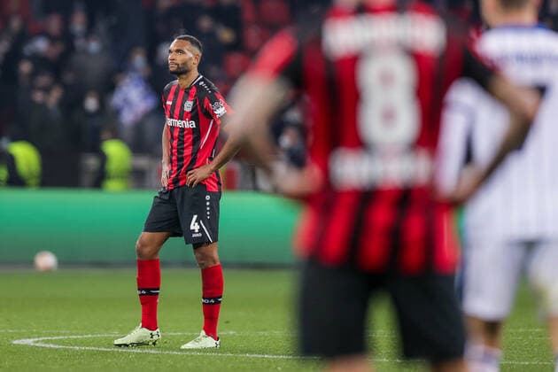 17 03 2022, Football, 2021 2022 season, UEFA Europa League, Round of 16, second leg, Round 2 2, Bayer Leverkusen Atalanta Bergamo, Mitchel Bakker Bayer 04 Leverkusen , Photo Dennis Ewert RHR PHOTO xRHR PHOTO DEx