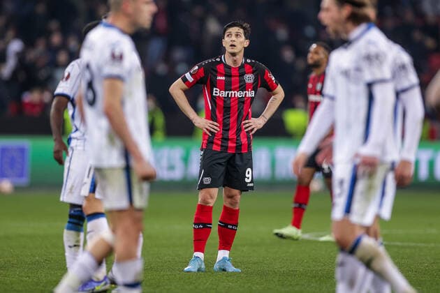 17 03 2022, Football, 2021 2022 season, UEFA Europa League, Round of 16, second leg, Round 2 2, Bayer Leverkusen Atalanta Bergamo, Serdar Azmoun Bayer 04 Leverkusen , Photo Dennis Ewert RHR PHOTO xRHR PHOTO DEx