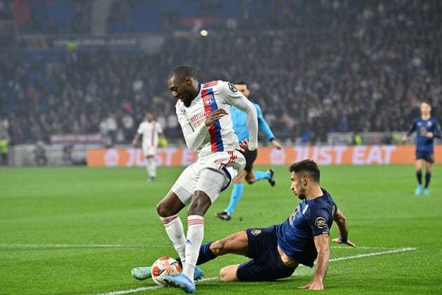 Karl Toko Ekambi (lyon) FOOTBALL: Olympique Lyonnais vs FC Porto - Ligue Europa - 17 03 2022 FredericChambert Panoramic 