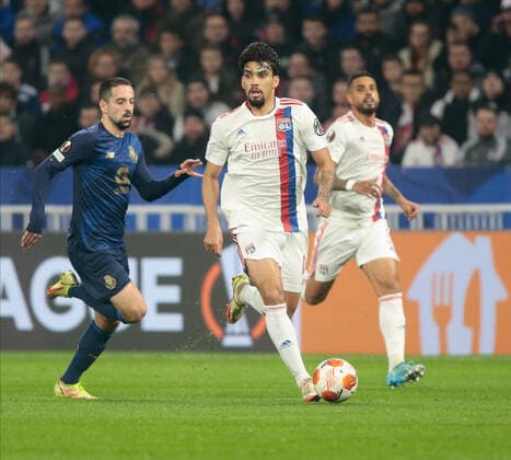 Sport Bilder des Tages Lucas Paqueta of Olympique Lyonnais during the UEFA Europa League, Round of 16, 2nd leg football match between Olympique Lyonnais (Lyon) and FC Porto on March 17, 2022 at Groupama stadium in Decines-Charpieu near Lyon, France  Copyright: xNderimxKacelix xipa-agency.netx xx 0