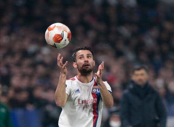 Leo Dubois of Olympique Lyonnais during the UEFA Europa League, Round of 16, 2nd leg football match between Olympique Lyonnais (Lyon) and FC Porto on March 17, 2022 at Groupama stadium in Decines-Charpieu near Lyon, France  Copyright: xNderimxKacelix xipa-agency.netx xx 0