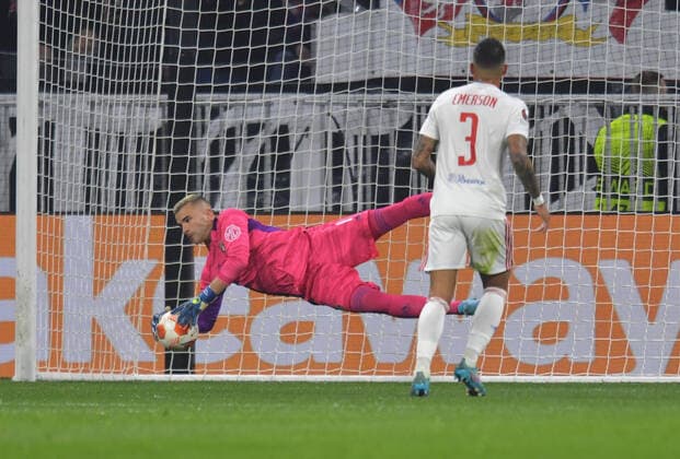 Anthony Lopes (lyon) FOOTBALL: Olympique Lyonnais vs FC Porto - Ligue Europa - 17 03 2022 FredericChambert Panoramic 