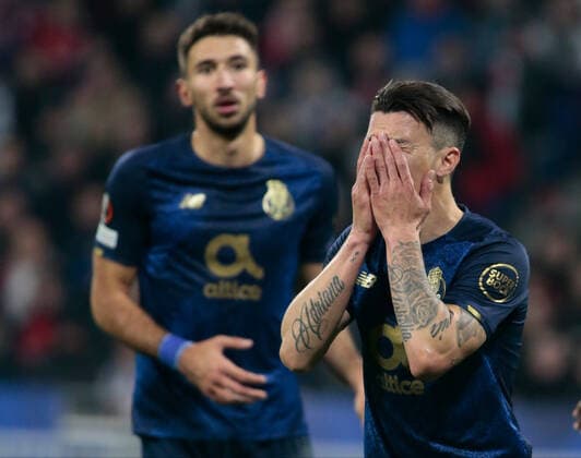 March 17, 2022, Lyon, France: Mateus Uribe of Fc Porto during the UEFA Europa League, Round of 16, 2nd leg football match between Olympique Lyonnais (Lyon) and FC Porto on March 17, 2022 at Groupama stadium in Decines-Charpieu near Lyon, France. football Europa League match - Olympique Lyonnais vs FC Porto, Lyon, France  - ZUMAl164 20220317_zsa_l164_174 Copyright: xNderimxKacelix