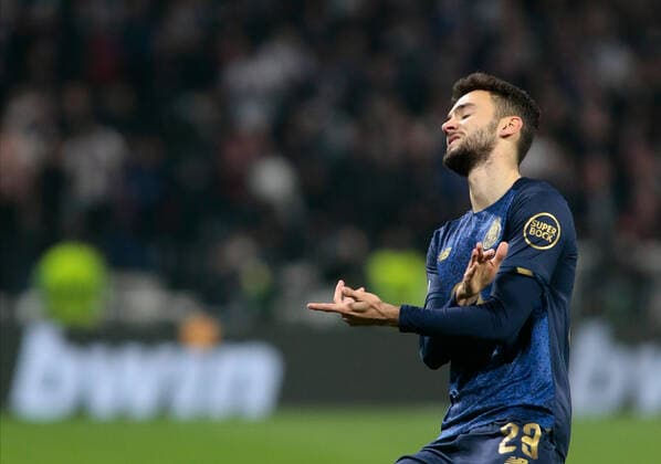 March 17, 2022, Lyon, France: Toni Martinez of Fc Porto during the UEFA Europa League, Round of 16, 2nd leg football match between Olympique Lyonnais (Lyon) and FC Porto on March 17, 2022 at Groupama stadium in Decines-Charpieu near Lyon, France. football Europa League match - Olympique Lyonnais vs FC Porto, Lyon, France  - ZUMAl164 20220317_zsa_l164_185 Copyright: xNderimxKacelix