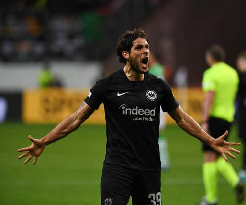 Goncalo Paciencia photographed on 17 3 22 in Frankfurt at the soccer Europa League match Eintracht Frankfurt vs Betis Sevilla DFL DFB REGULATIONS PROHIBIT ANY USE OF PHOTOGRAPHS as IMAGE SEQUENCES and or QUASI VIDEO