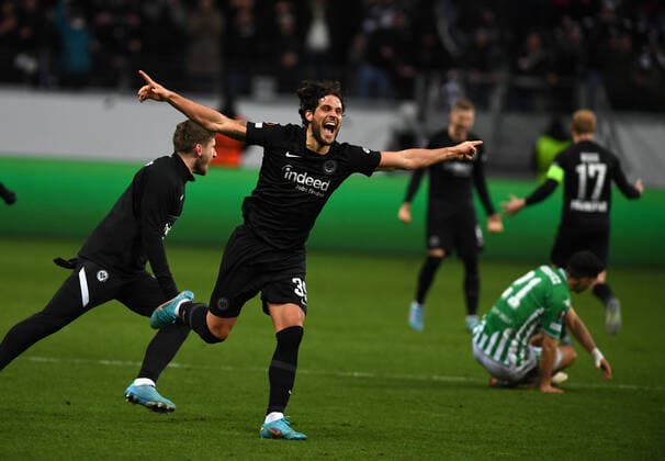 Goncalo Paciencia photographed on 17 3 22 in Frankfurt at the soccer Europa League match Eintracht Frankfurt vs Betis Sevilla DFL DFB REGULATIONS PROHIBIT ANY USE OF PHOTOGRAPHS as IMAGE SEQUENCES and or QUASI VIDEO