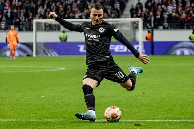 UEFA Europa League, Eintracht Frankfurt vs Real Betis Sevilla, Frankfurt, Deutsche Bank Park, 17 3 2022 Filip Kostic Eintracht Frankfurt 10 , Eintracht Frankfurt vs Real Betis Sevilla, Frankfurt, Deutsche Bank Park, 17 3 2022 Copyright: xBEAUTIFULxSPORTS Gawlikx