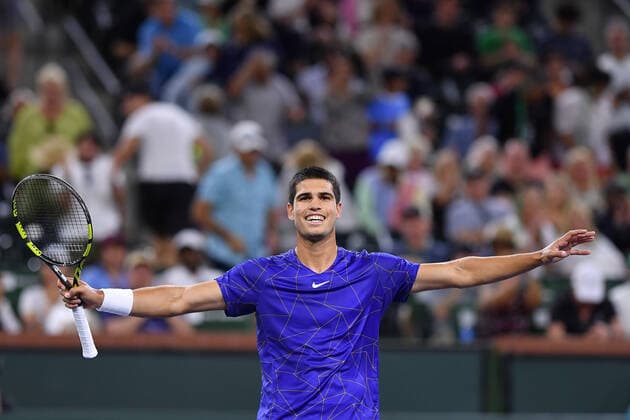 Carlos Alcaraz TENNIS : BNP Paribas Open 2022 - 17 03 2023 AntoineCouvercelle Panoramic 
