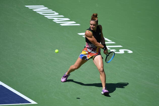 Maria Sakkari (Gre) TENNIS : BNP Paribas Open 2022 - 17 03 2023 AntoineCouvercelle Panoramic 