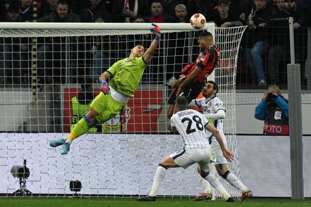 Jonathan Tah Bayer 04 Leverkusen fails to score Juan Musso Atalanta Bergamo 17 03 2022, Football, European League, Bayer 04 Leverkusen vs Atalanta Bergamo UEFA REGULATES PROHIBIT ANY USE OF PHOTOGRAPHS AS IMAGE SEQUENCES AND OR QUASI VIDEO 17 03 2022, Football, European League, Bayer 04 Leverkusen vs Atalanta Bergamo Leverkusen Copyright: xEibner-Pressefotox