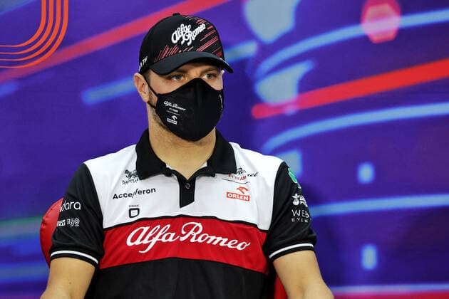 BOTTAS Valtteri (fin), Alfa Romeo F1 Team ORLEN C42, portrait press conference, PK, Pressekonferenz during the Formula 1 Gulf Air Bahrain Grand Prix 2022, 1st round of the 2022 FIA Formula One World Championship, WM, Weltmeisterschaft on the Bahrain International Circuit, from March 18 to 20, 2022 in Sakhir, Bahrain - F1 - BAHRAIN GRAND PRIX 2022 DPPI Panoramic 016A4084