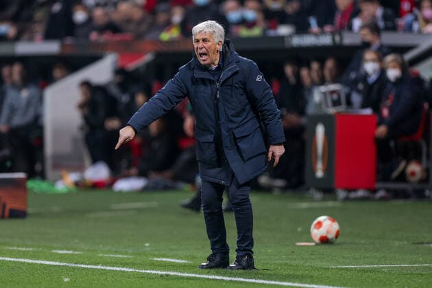 17 03 2022, Football, 2021 2022 season, UEFA Europa League, Round of 16, Second leg, Round 2 2, Bayer Leverkusen Atalanta Bergamo, Head coach Gian Piero Gasperini Atalanta Bergamo , Photo Dennis Ewert RHR PHOTO xRHR PHOTO DEx