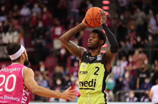 Bonn, Germany 18 03 2022, Telekom Dome, Basketball Bundesliga, 26 Matchday, BBL, Telekom Baskets Bonn vs Medi Bayreuth, Sacar Anim Bayreuth
