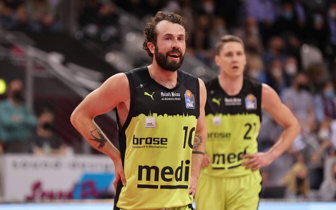 Bonn, Germany 18 03 2022, Telekom Dome, Basketball Bundesliga, 26 Matchday, BBL, Telekom Baskets Bonn vs Medi Bayreuth, Bastian Doreth Bayreuth
