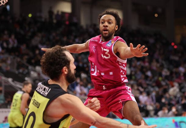 Bonn, Germany 18 03 2022, Telekom Dome, Basketball Bundesliga, 26 Matchday, BBL, Telekom Baskets Bonn vs Medi Bayreuth, Parker Jackson Cartwright Bonn in action