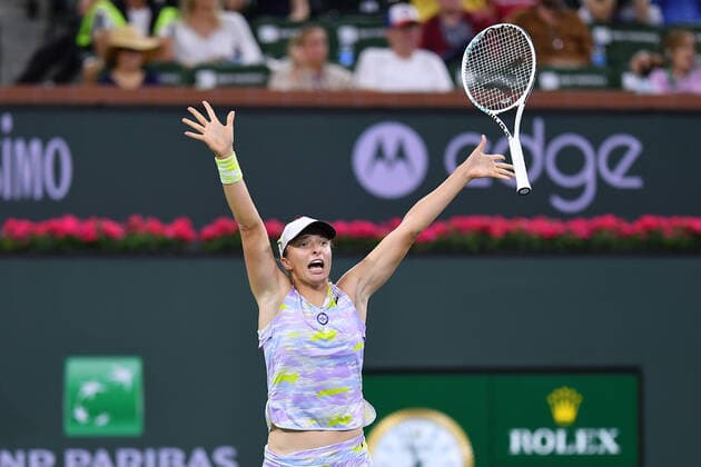 Iga Swiatek TENNIS : BNP Paribas Open 2022 - 18 03 2023 AntoineCouvercelle Panoramic 