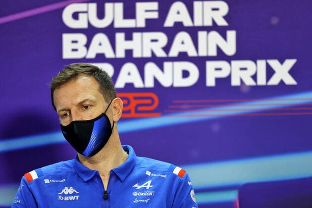 ROSSI Laurent (fra), CEO of Alpine, portrait press conference, PK, Pressekonferenz during the Formula 1 Gulf Air Bahrain Grand Prix 2022, 1st round of the 2022 FIA Formula One World Championship, WM, Weltmeisterschaft on the Bahrain International Circuit, from March 18 to 20, 2022 in Sakhir, Bahrain - F1 - BAHRAIN GRAND PRIX 2022 DPPI Panoramic  MOY24920