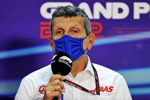 STEINER Guenther (ita), Team Principal of Haas F1 team, portrait press conference, PK, Pressekonferenz during the Formula 1 Gulf Air Bahrain Grand Prix 2022, 1st round of the 2022 FIA Formula One World Championship, WM, Weltmeisterschaft on the Bahrain International Circuit, from March 18 to 20, 2022 in Sakhir, Bahrain - F1 - BAHRAIN GRAND PRIX 2022 DPPI Panoramic  MOY25019