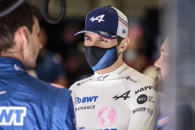 OCON Esteban (fra), Alpine F1 Team A522, portrait during the Formula 1 Gulf Air Bahrain Grand Prix 2022, 1st round of the 2022 FIA Formula One World Championship, WM, Weltmeisterschaft on the Bahrain International Circuit, from March 18 to 20, 2022 in Sakhir, Bahrain - F1 - BAHRAIN GRAND PRIX 2022 DPPI Panoramic  00122004__R5_0338