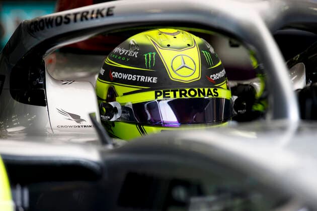 44 Lewis Hamilton GBR, Mercedes AMG Petronas F1 Team , F1 Grand Prix of Bahrain at Bahrain International Circuit on March 19, 2022 in Sakhir, Bahrain Photo by HOCH ZWEI Sakhir Bahrain
