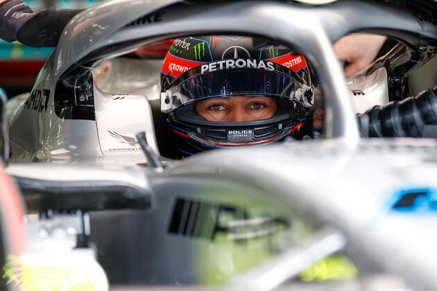 63 George Russell GBR, Mercedes AMG Petronas F1 Team , F1 Grand Prix of Bahrain at Bahrain International Circuit on March 19, 2022 in Sakhir, Bahrain Photo by HOCH ZWEI Sakhir Bahrain