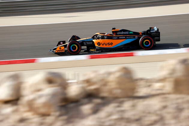 3 Daniel Ricciardo AUS, McLaren F1 Team , F1 Grand Prix of Bahrain at Bahrain International Circuit on March 19, 2022 in Sakhir, Bahrain Photo by HOCH ZWEI Sakhir Bahrain