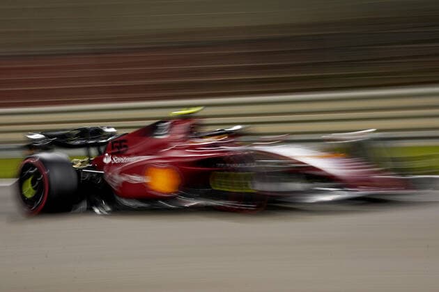 19 03 2022, Bahrain International Circuit, Sakhir, Formula 1 Gulf Air Bahrain Grand Prix 2022 ,in picture Carlos Sainz Jr ESP , Scuderia Ferrari Photo EU Images Sakhir Bahrain International Circuit Bahrain  eu-images-506