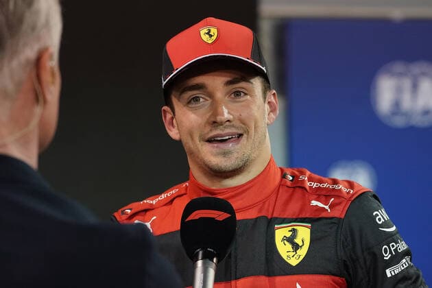 19 03 2022, Bahrain International Circuit, Sakhir, Formula 1 Gulf Air Bahrain Grand Prix 2022 ,in picture pole position for Charles Leclerc MCO , Scuderia Ferrari Photo EU Images Sakhir Bahrain International Circuit Bahrain  eu-images-506