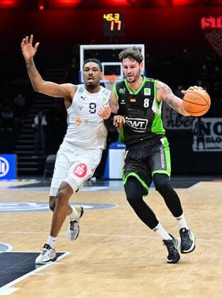19 03 2022 Basketball Season 2021 2022 2 Bundesliga Pro A 30 Matchday Nürnberg Falcons Basketball Club NBC Römerstrom Gladiators Trier Josh Price 9, Nürnberg Falcons BC NBC Enosch Wolf 8, Römerstrom Gladiators Trier