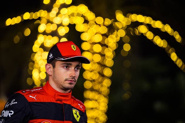 LECLERC Charles (mco), Scuderia Ferrari F1-75, portrait during the Formula 1 Gulf Air Bahrain Grand Prix 2022, 1st round of the 2022 FIA Formula One World Championship, WM, Weltmeisterschaft on the Bahrain International Circuit, from March 18 to 20, 2022 in Sakhir, Bahrain - F1 - BAHRAIN GRAND PRIX 2022 DPPI Panoramic  20220319_GOOD8238