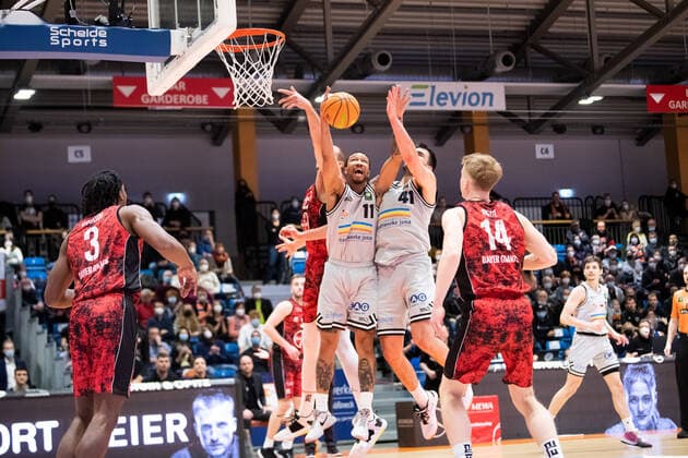 Basketball, 2. BL, ProA, Medipolis SC Jena - Bayer Giants Leverkusen