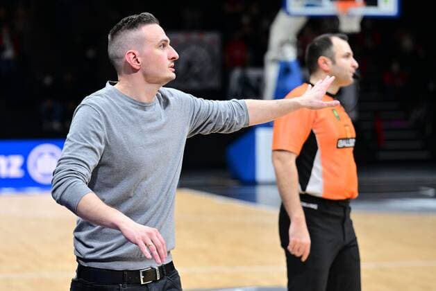 19 03 2022 Basketball Season 2021 2022 2 Bundesliga Pro A 30 Matchday Nürnberg Falcons Basketball Club NBC Römerstrom Gladiators Trier Pascal Heinrichs Coach Coach Römerstrom Gladiators Trier