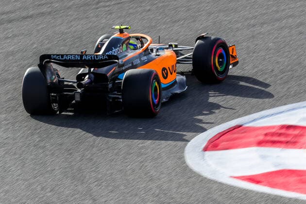 FORMULA 1 GULF AIR BAHRAIN GRAND PRIX 2022, 19 03 2022 Bahrain International Circuit, Sakhir, Bahrain on 19 March 2022 Lando Norris 4 (GBR), McLaren MCL36 during the FORMULA 1 GULF AIR BAHRAIN GRAND PRIX 2022, Phil Duncan Editorial Use Only Copyright: xPhilxDuncanx ESM-0409-0058