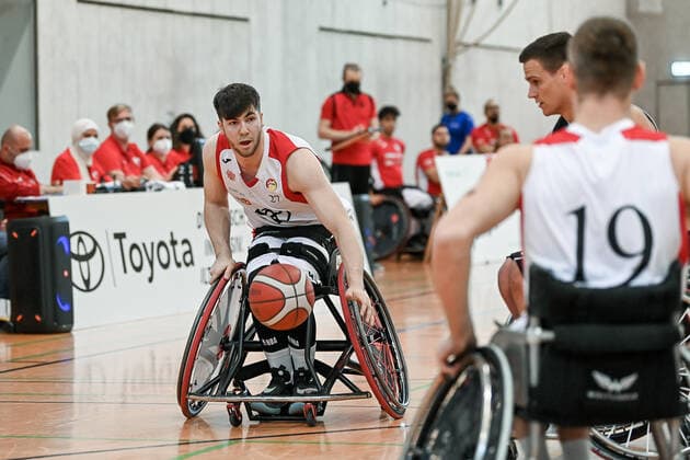 1 Wheelchair Basketball Bundesliga, RBC Koeln99ers vs Rhine River Rhinos, 19 03 2022 Thomas Reier RBC Koeln99ers 27 , 1 Wheelchair Basketball Bundesliga, RBC Koeln99ers vs Rhine River Rhinos on 19 03 2022 in Sporthalle Bergischer Ring, in Koeln Nordrhein Westfalen Copyright: xBEAUTIFULxSPORTS Mueller-Laschetx