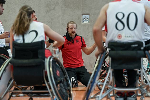 1 Wheelchair Basketball Bundesliga, RBC Koeln99ers vs Rhine River Rhinos, 19 03 2022 Mathew Foden Trainer RBC Koeln99ers , 1 Wheelchair Basketball Bundesliga, RBC Koeln99ers vs Rhine River Rhinos on 19 03 2022 in Sporthalle Bergischer Ring, in Koeln Nordrhein Westfalen Copyright: xBEAUTIFULxSPORTS Mueller-Laschetx