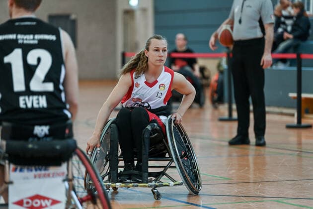 1 Wheelchair Basketball Bundesliga, RBC Koeln99ers vs Rhine River Rhinos, 19 03 2022 Ida Rubbmark RBC Koeln99ers , 1 Wheelchair Basketball Bundesliga, RBC Koeln99ers vs Rhine River Rhinos on 19 03 2022 in Sporthalle Bergischer Ring, in Cologne North Rhine Westphalia Copyright: xBEAUTIFULxSPORTS Mueller-Laschetx