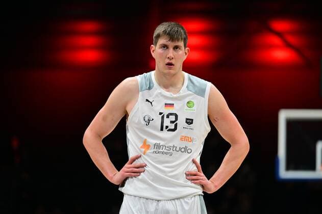 19 03 2022 Basketball Season 2021 2022 2 Bundesliga Pro A 30 Matchday Nürnberg Falcons Basketball Club NBC Römerstrom Gladiators Trier Jonathan Maier 13, Nürnberg Falcons BC NBC