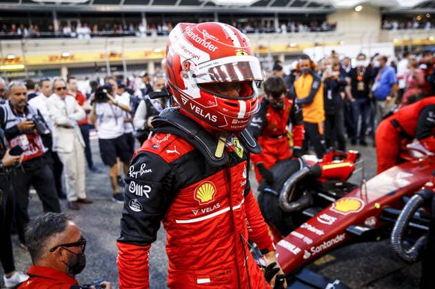 LECLERC Charles (mco), Scuderia Ferrari F1-75, portrait during the Formula 1 Gulf Air Bahrain Grand Prix 2022, 1st round of the 2022 FIA Formula One World Championship, WM, Weltmeisterschaft on the Bahrain International Circuit, from March 18 to 20, 2022 in Sakhir, Bahrain - F1 - BAHRAIN GRAND PRIX 2022 - RACE DPPI Panoramic  _B3_8685