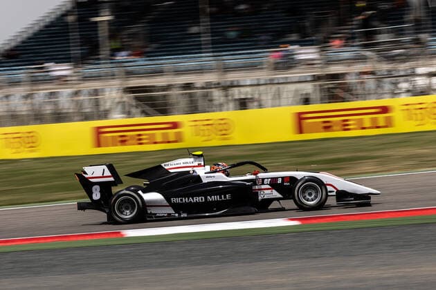 08 SAUCY GrÃ goire (swi), ART Grand Prix, Dallara F3, action during the 1st round of the 2022 FIA Formula 3 Championship from March 18 to 20, 2022 on the Bahrain International Circuit, in Sakhir, Bahrain - AUTO - FORMULA 3 2022 - BAHRAIN DPPI Panoramic  BAH_GP_DL-9622